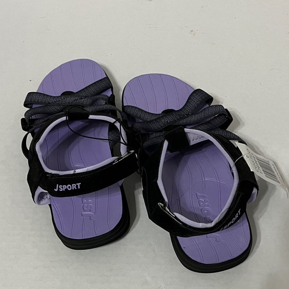 JSport Kids Sandals - Black and Lavender